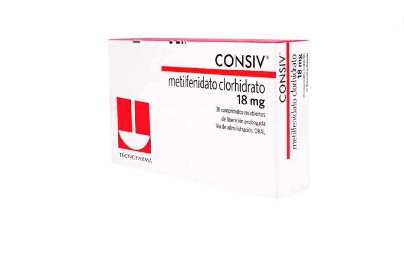 Consiv 18mg metilfenidato caja x 30 tab