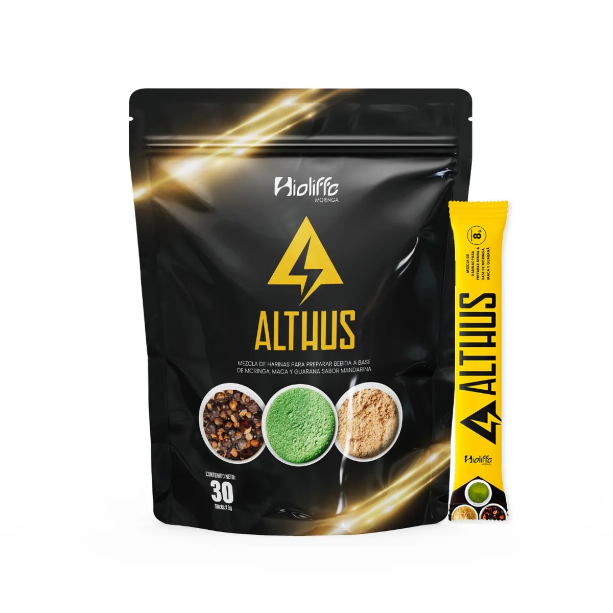 ALTHUS BIOLIFFE ENERGIZANTE NATURAL MACA NEGRA + MORINGA + GUARANÁ
